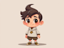 design a 2d cartoon character