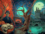 create dark art illustration
