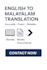 do translation from english to malayalam