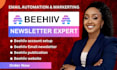 setup beehiiv, beehive newsletter design beehiiv landing page beehiiv website