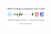 quickly fix HTML, CSS, javascript, react, or node issues