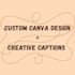 write captions and design social media posts