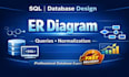 design sql database, er diagram, queries, normalization and database projects