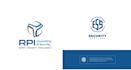 create a modern technology, startup, apps, and security logo