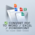 convert PDF to word, excel, or powerpoint quickly