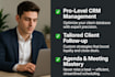 virtual assistant CRM data analytics copywriting and client follow up