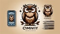 make a brown owl mascot logo for you with new concept