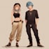 make bl, straight or yuri couple in anime style for you