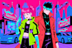 draw cyberpunk pop art anime characters