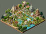 create 2d isometric illustration or map