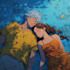 create a anime couple character art anime style