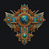make a fantasy, rpg, sci fi, steam animated game logo