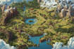 draw event, tourist, and fantasy map illustration