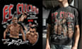 design a 90s bootleg rap tee for mma and sports