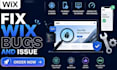 fix wix site bugs troubshoot wix error fix wix studio fix wix mobile issue