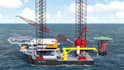 create 3d industrial animation oil and gas offshore drilling rig explainer video