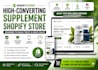 design a high converting shopify supplement store for wellness brands