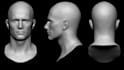 sculpt printable 3d head, 3d head sculpting, 3d head bust, 3d bust model