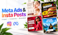 design instagram posts and static meta ad creatives