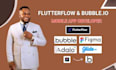 expert no code app development flutterflow to bubble io backend IOS app