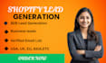generate shopify ecommerce lead, b2b ecommerce leads for your agency