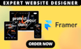 design custom framer website development framer