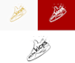 design a execlusive modern sneaker and shoe logo