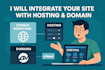 integrate your site with hosting and domain