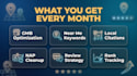 your monthly local SEO expert for contractors, dentists and site owners