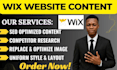 write your wix website content update image SEO website content writer copywrite