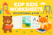 design KDP tracing worksheets and educational activity pages for kids