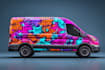 do creative vehicle wrap, car wrap, van wrap design
