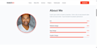 create a professional portfolio website