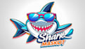 unique summer with shark logo with source file in 24 hour