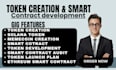create custom erc20, bep20, polygon token smart contracts memecoin solana token