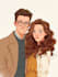 create couple and wedding portrait