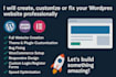 create, custom elementor wordpress website professionally