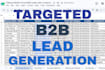 do targeted b2b lead generation, google map lead generation, email list building