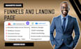 design landing page gohighlevel systeme io sales funnel kajabi website design