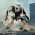 do custom digital 2d anime mecha art illustrationf