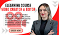 create online course video ai avatar video production elearning pro presentation