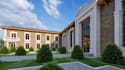 remodel facade hotel, realistic event hall, luxury suites, render lodging room