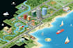 draw high quality vector or isometric map illustrations