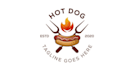 design unique hot dog logo with satisfaction guaranteed