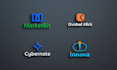 design modern technology tech startup cyber security software logo