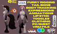 create unique 3d furry vrchat avatar nsfw vtuber model protogen dragon wolf