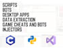 programming in python and c making scripts desktop application, automation