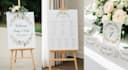 design personalized wedding event welcome, seating, table cards