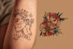 make minimalist line art tattoo design