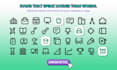 design custom line icons for UI UX website or apps